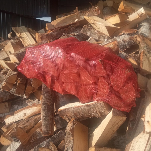 Дрова в сетках